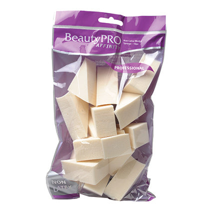 Beauty Pro Non Latex Wedge Sponge 16PC