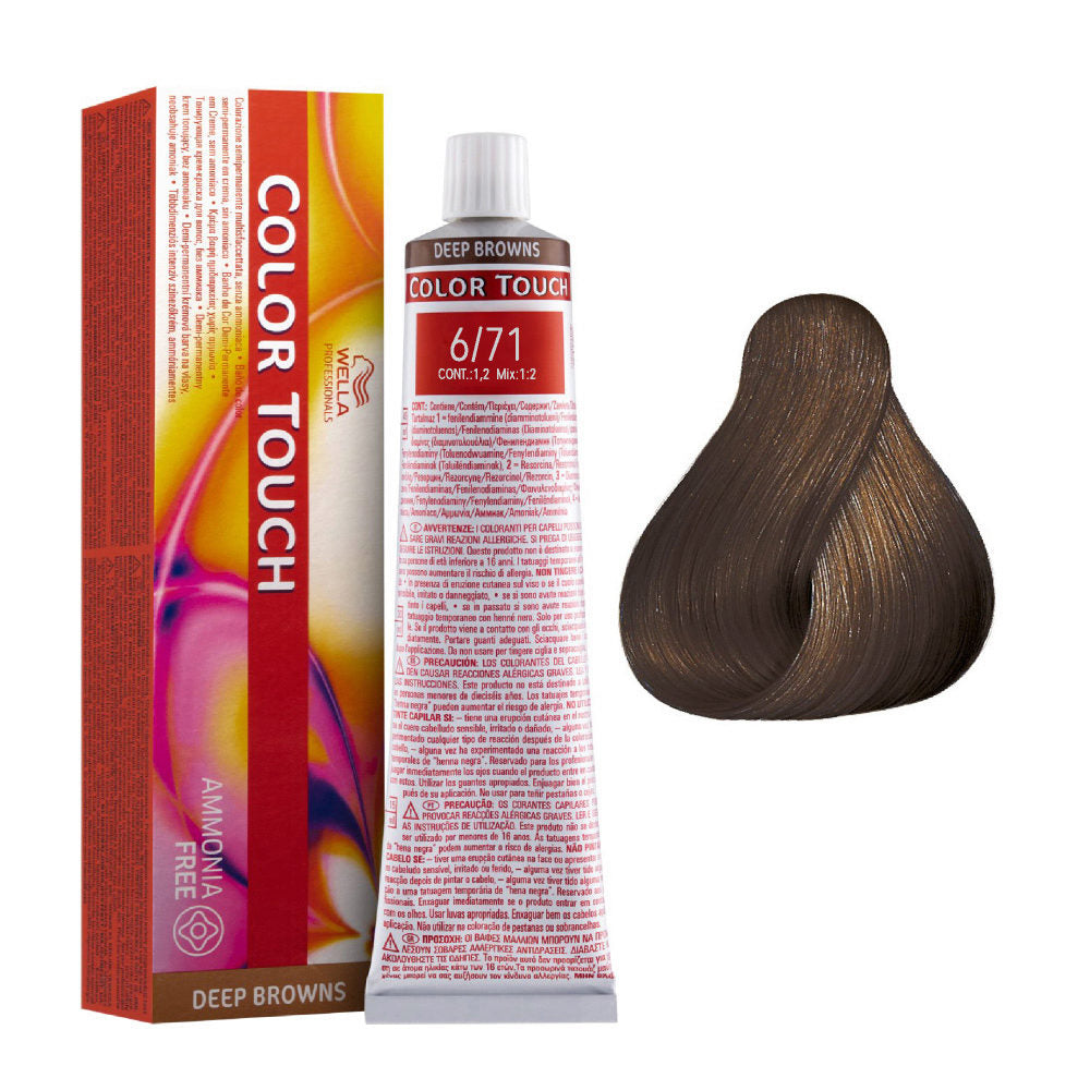Color Touch 6/71 Dark Blonde Brown Ash 60 mL