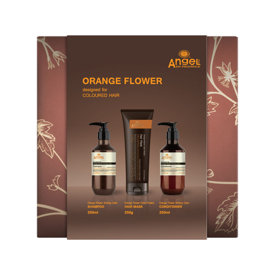 Angel Orange Flower/Mask Trio