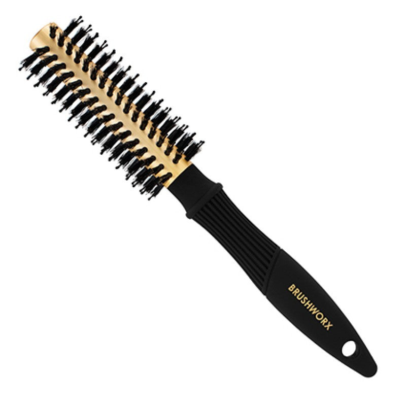 Brushworx Gold Porcupine Bristle Ceramic Barrel Brush – Small 45mm