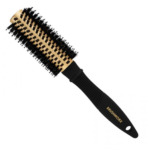 Brushworx Gold Porcupine Bristle Ceramic Barrel Brush – Medium 50mm