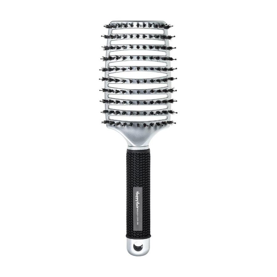 Happy Hair Brush Original Paddle – Silver