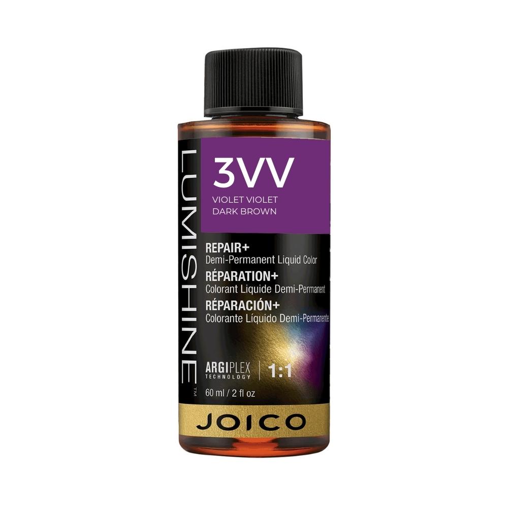 Joico Lumishine Liquid Demi 3VV – Violet Violet Dark Brown 60mL
