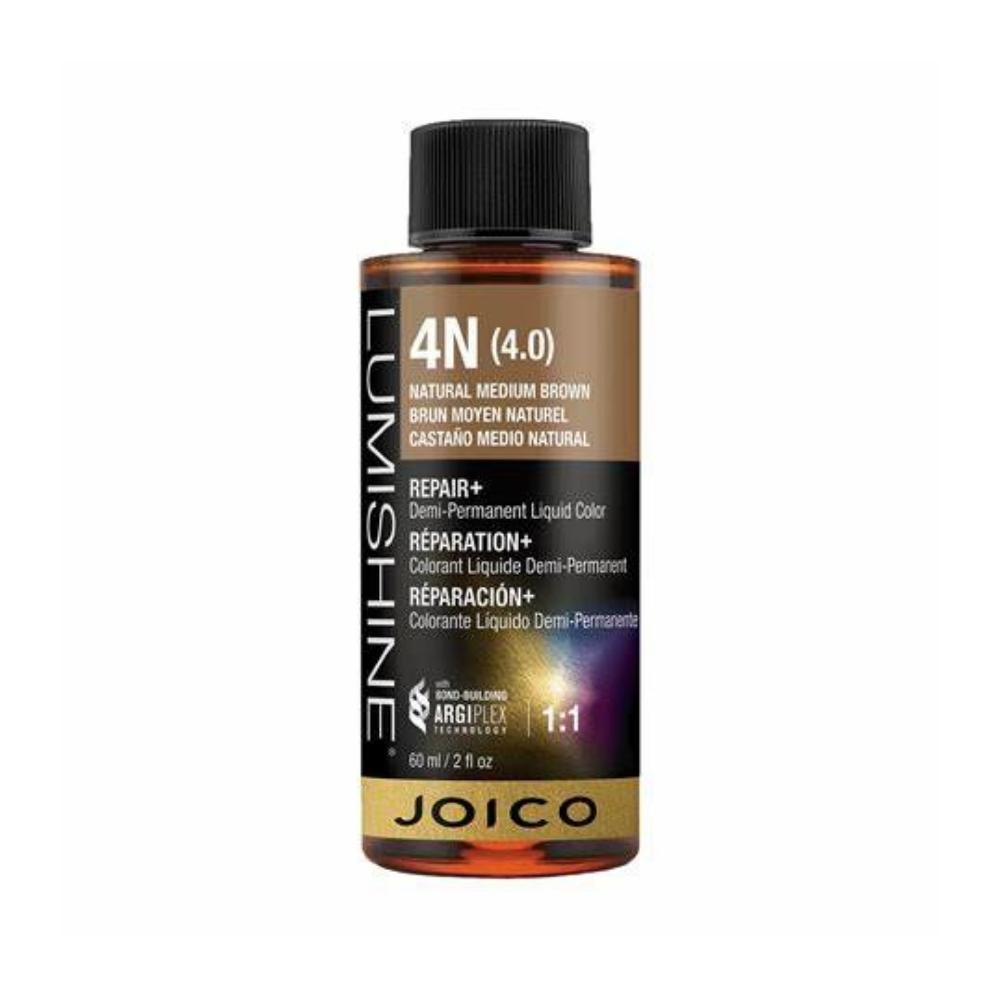 Joico Lumishine Liquid Demi 4N – Natural Medium Brown 60mL