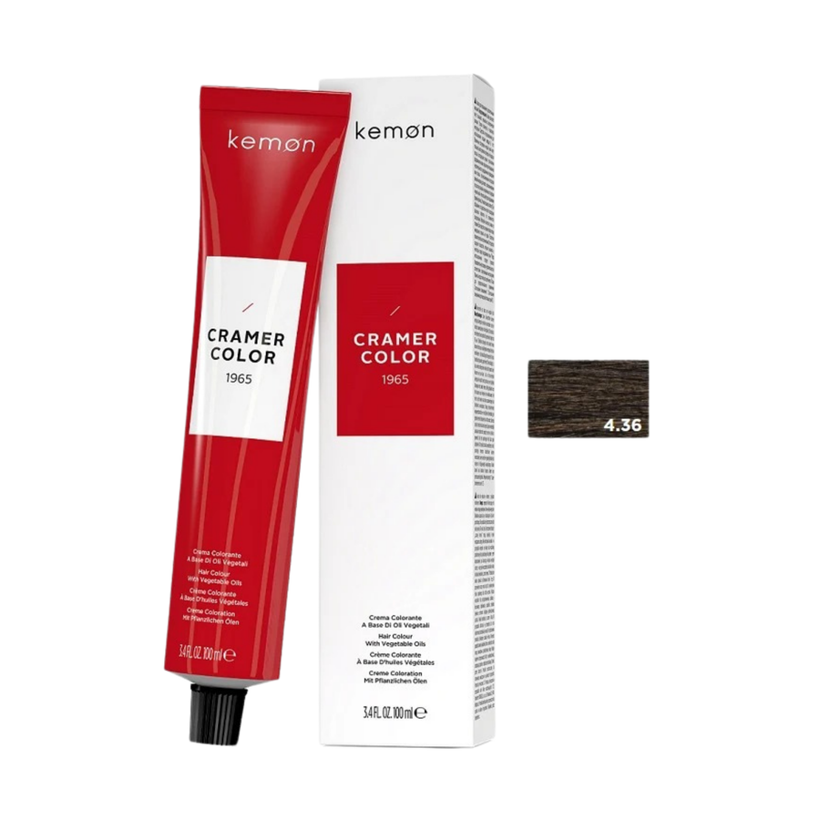 Kemon Cramer Color 4.36 Golden Mahogany Brown 100ml