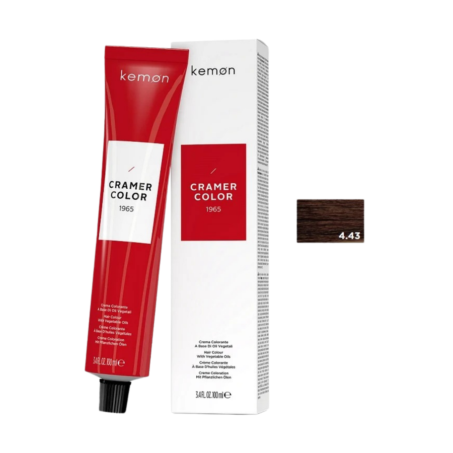 Kemon Cramer Color 4.43 Brown Copper Gold 100ml