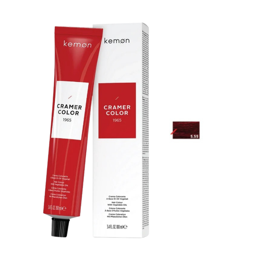 Kemon Cramer Color 5.55 Light Deep Red Brown 100ml