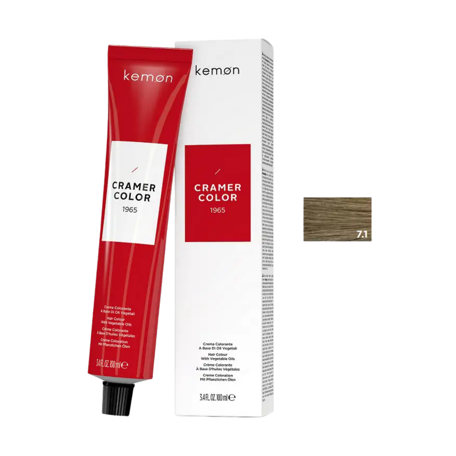 Kemon Cramer Color 7.1 Ash Blonde 100ml