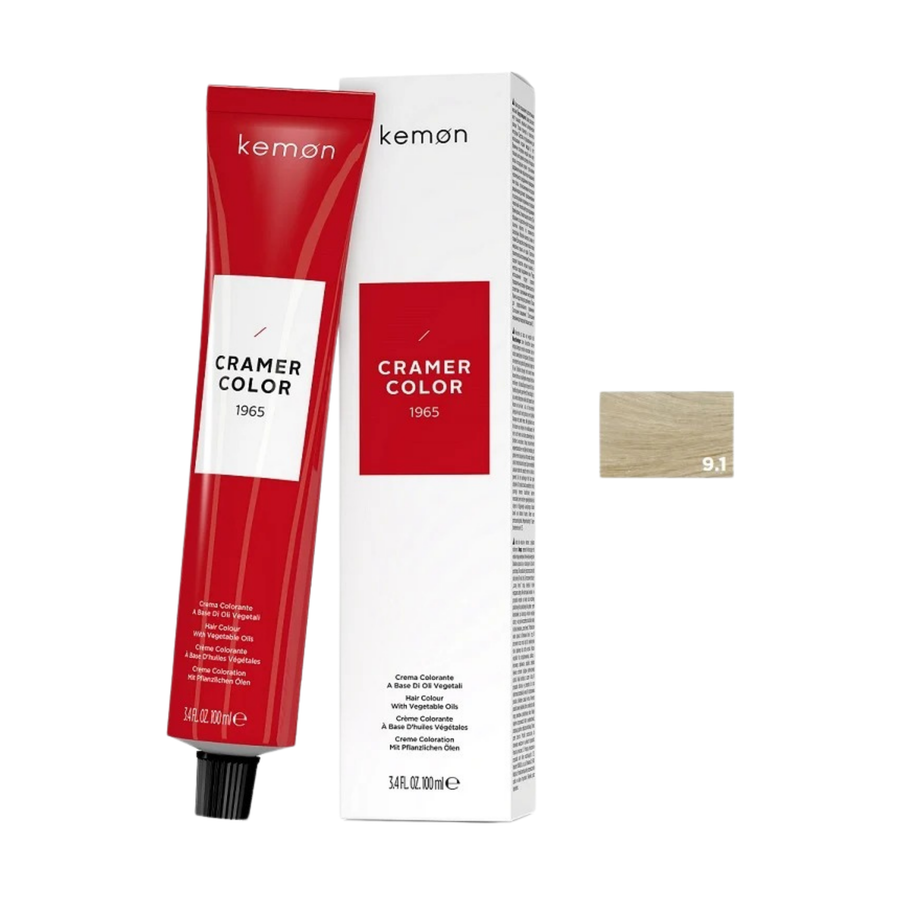 Kemon Cramer Color 9.1 Very Light Ash Blonde 100ml