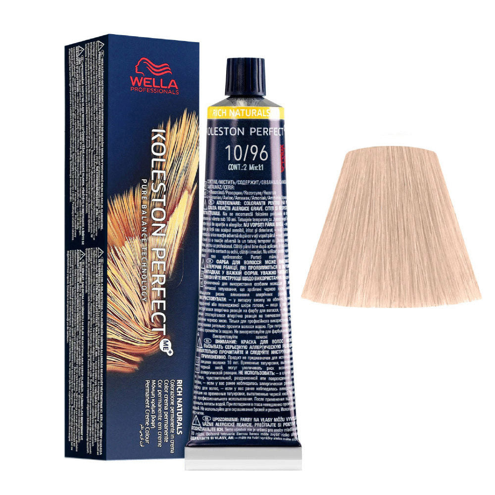 Koleston Perfect Me+ 10/96 Lightest Blonde Cendre Violet 60 g