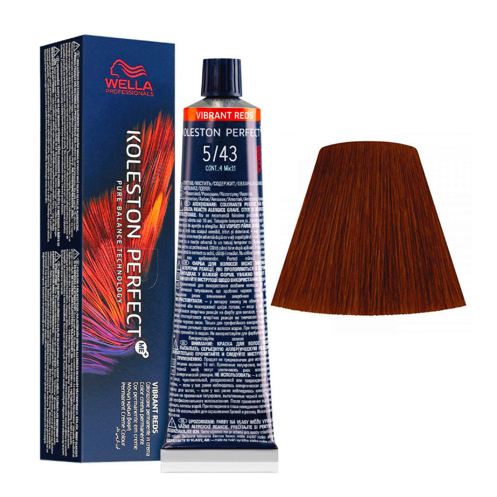 Koleston Perfect Me+ 5/43 Light Brown Red Gold 60 g*