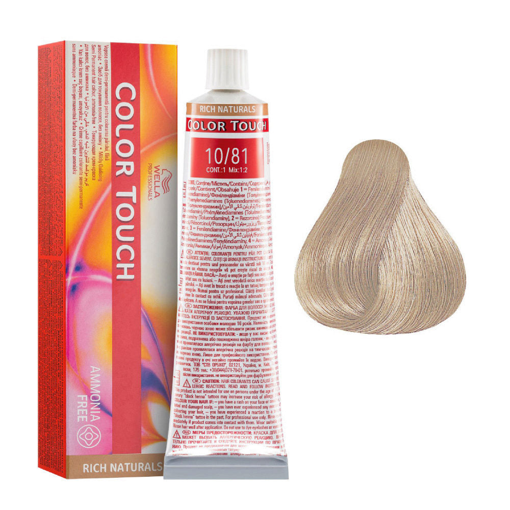 Color Touch 10/81 Lightest Blonde Pearl Ash 60 mL