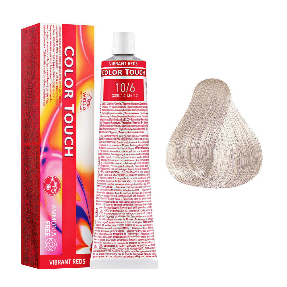 Wella крем краска color touch. Wella Color Touch 10/6. 10/6 Колор тач цвет. Color Touch Wella палитра 9/16. Wella Color Touch.