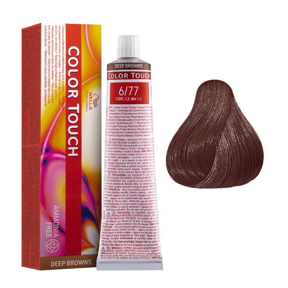 Fahrenheit bekennen Wetland Color Touch 6/77 Dark Blonde Brown Intensive 60 mL - Hair & Beauty products  New Zealand