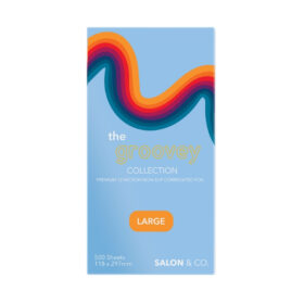 Salon & Co Groovey 12 Micron Pre-Cut Rippled Foil - Large