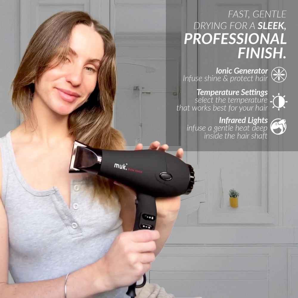 Muk Blow Hair Dryer Matte Black - Image 3