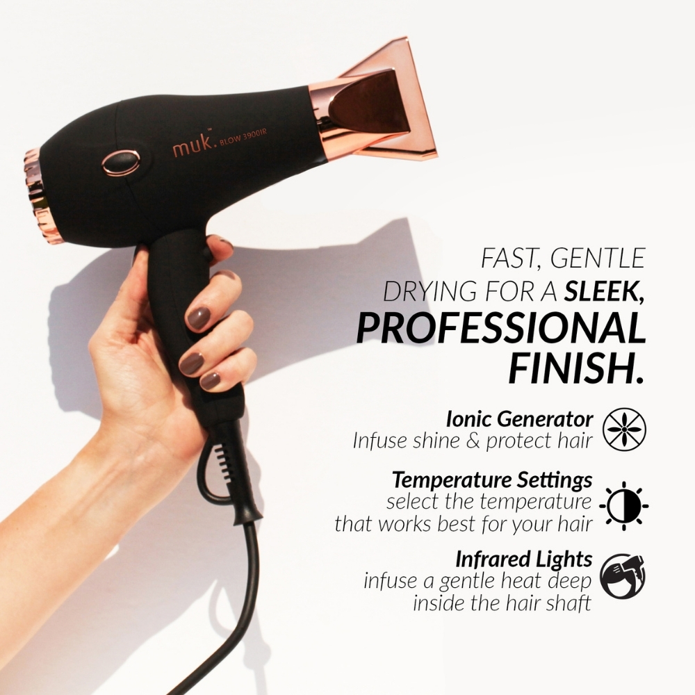 Muk Blow Hair Dryer Rose Gold - Image 3