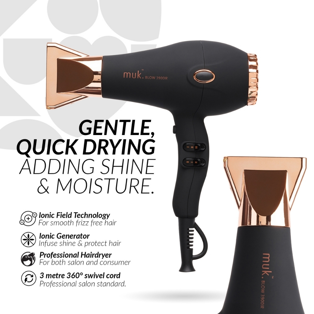 Muk Blow Hair Dryer Rose Gold - Image 6